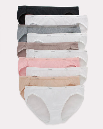 Women'S Cotton Bikini Underwear, Cool Comfort, 10-Pack Assorted 8