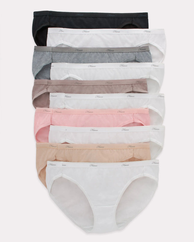 Women'S Cotton Bikini Underwear, Cool Comfort, 10-Pack Assorted 8