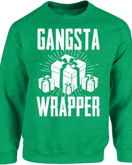 Gangsta Wrapper Sweatshirt Gangsta Wrapper Ugly Christmas Sweater Funny Xmas Gangsta Gift Wrappers Sweater