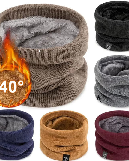 Fashion Soft Knitted Neck Warmer Sport Scarf Women Men Face Cover Winter Skating Running Warm Scarves Thick Cold-Proof Collar