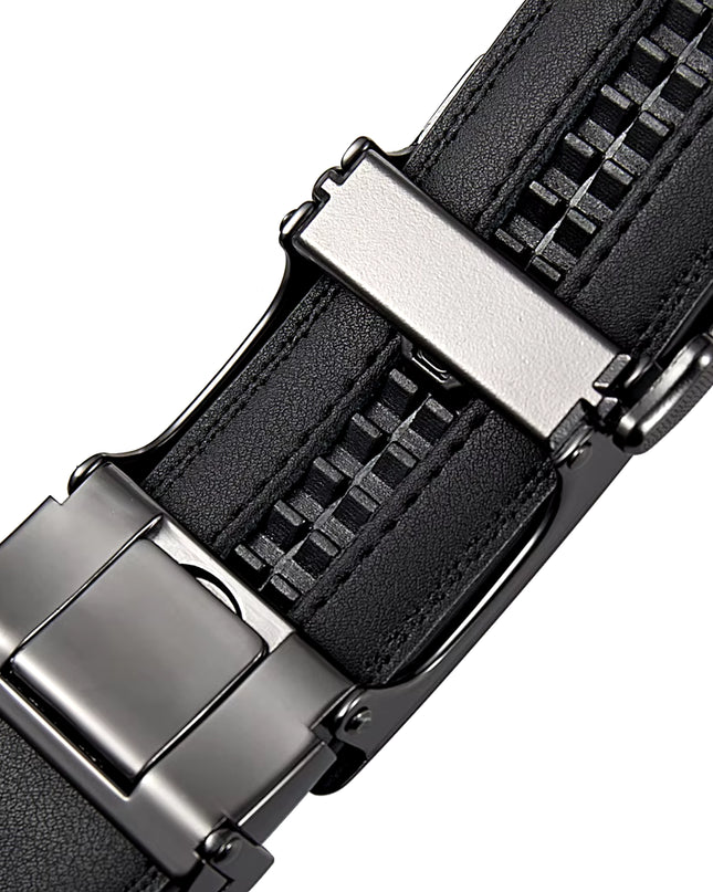 Men'S Leather Belts Fashion Automatic Buckle Cowskin Male Belt Luxury Designer Black Brown 3.5Cm plus Size 130 140 150 160 170Cm