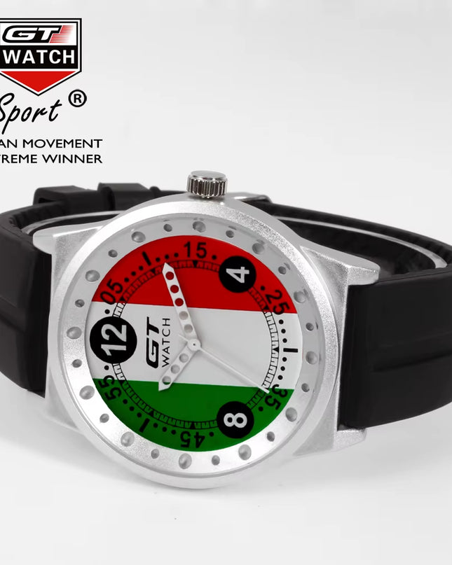 GT Watch Men Italy Flag F1 Sport Watch Mens Watches Top Brand Luxury Men'S Watch Clock Reloj Hombre Erkek Kol Saati Relogio