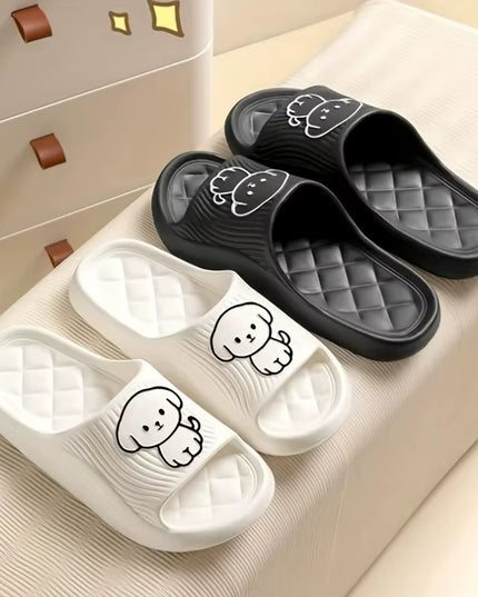 Cute Couple Pillow Slippers Female Summer Wear 2024 New Bathroom Bath Non-Slip Indoor Home Eva Thick Bottom Sandals