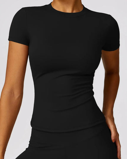 NCLAGEN Gym Top Women Short Sleeve Workout T Shirt Activewear