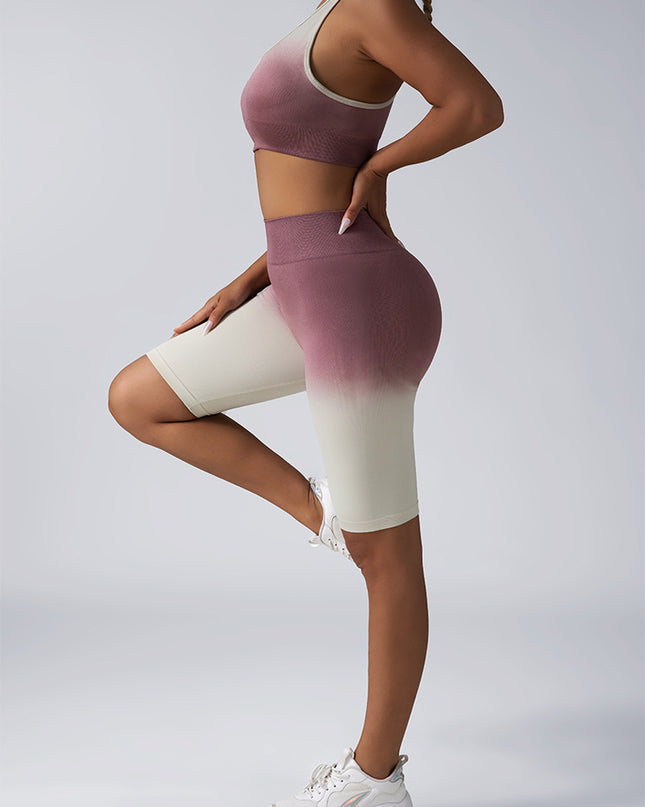 Workout Sets for Women 2 Piece Seamless Crop Tank High Waist Shorts Yoga Outfits,Workout Outfits for Women 2 Piece Seamless Sport Bra High Waist Yoga Leggings Sets