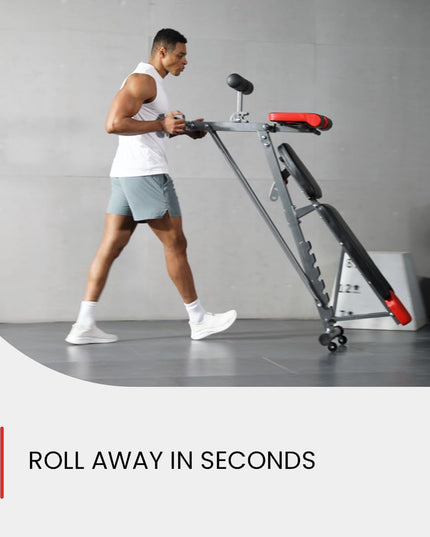 Multi-Functional FID Weight Bench for Full All-In-One Body Workout – Hyper Back Extension, Roman Chair, Adjustable Ab Sit up Bench, Incline Decline Bench, Flat Bench