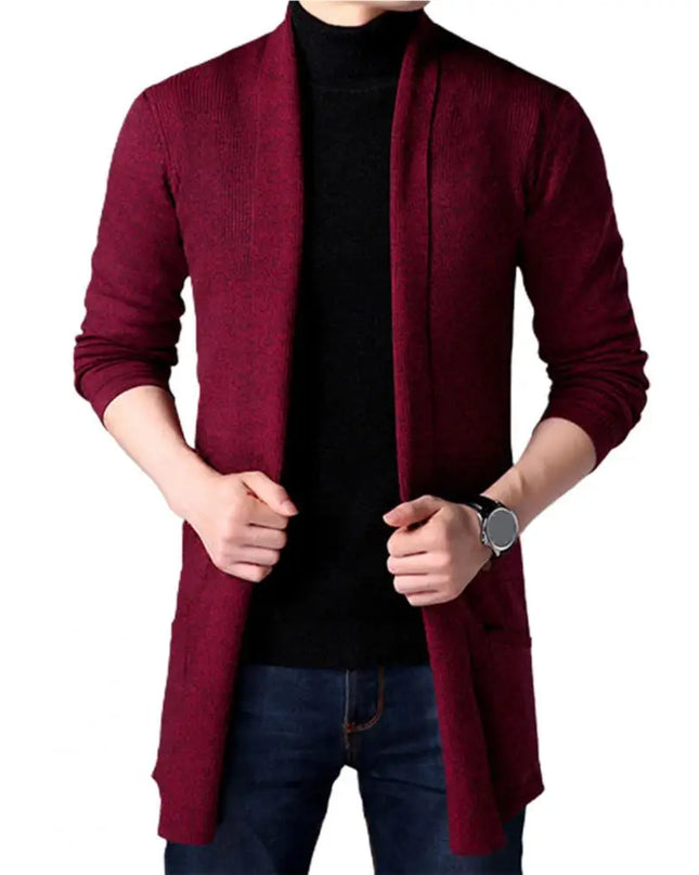 Useful Cardigan Sweater All Match Autumn Knitting Sweater Men Winter Knitting Sweater Coat