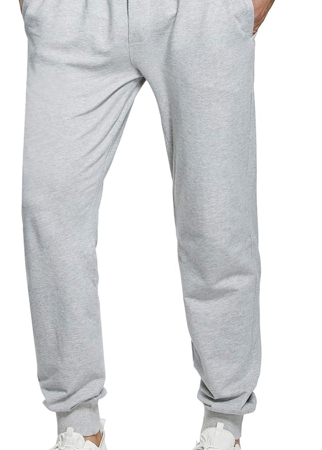 Men'S Joggers Sweatpants Cotton Casual Pants with Pockets Drawstring Gym Workout Athletic Training Pants