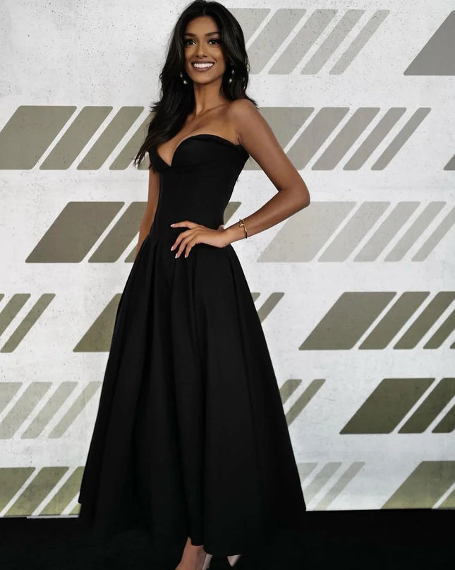 Summer Elegant Woman Dress 2024 New Arrivals Wine Formal Occasion Corset Dress Long Party Dresses Female Clothing