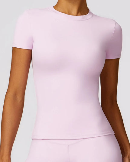 NCLAGEN Gym Top Women Short Sleeve Workout T Shirt Activewear