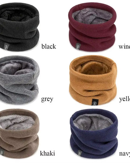 Fashion Soft Knitted Neck Warmer Sport Scarf Women Men Face Cover Winter Skating Running Warm Scarves Thick Cold-Proof Collar