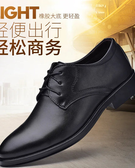 Men Dressing Shoes Formal for Men'S Casual Shoe Leather Social Wedding Designer Pointed Toe Black Office Winter Shoes Brand 2023