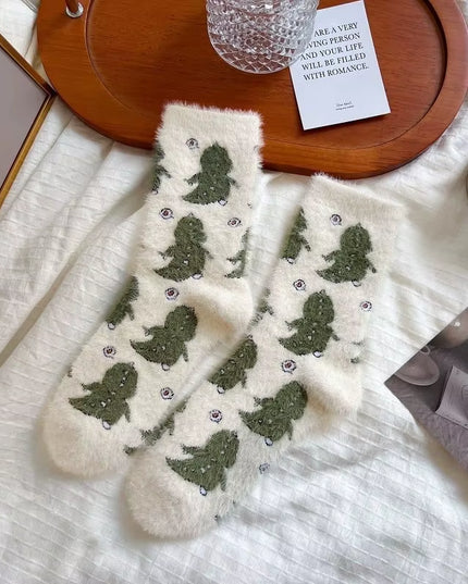 5 Pairs Womens Socks Lovely Cow Pattern Short Socks Creative Printing Socks Ankle Sock