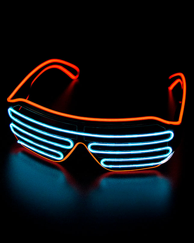 Glowing Glasses LED Gafas Luminous Bril Neon Christmas Glow Sunglasses Flashing Light Glass for Party Supplies Prop Costumes New
