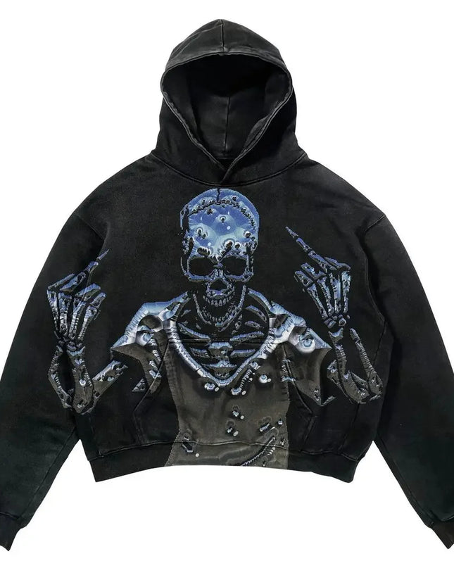 Harajuku Oversized Letter Print Streetwear High Quality Hoodie Vintage Streetwear Women Sweatshirt Goth Jacket Y2K Hoodies Women