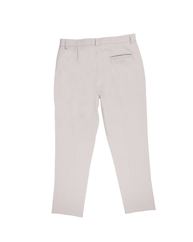 Men'S Double Fold Line Solid Color Casual Suit Pants