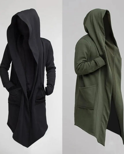 Fashion Hoodie Mens Leisure Cool Long Men Jacket Long Sleeve for Filming Men Jacket Costume Mantle Hoodies Jacket Cloak Coats