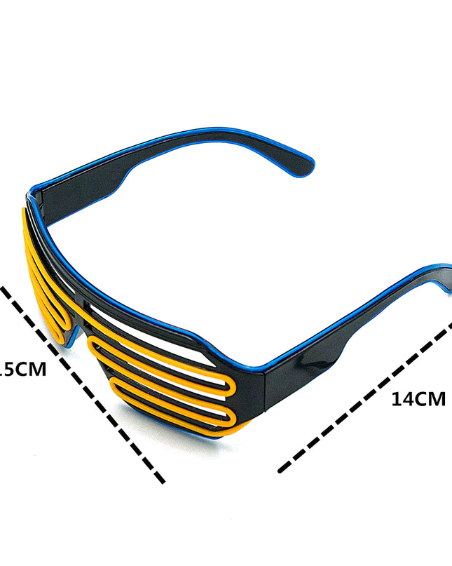 Glowing Glasses LED Gafas Luminous Bril Neon Christmas Glow Sunglasses Flashing Light Glass for Party Supplies Prop Costumes New