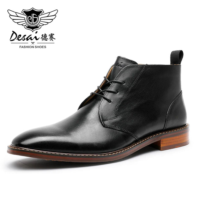 Desai Upgraded Men'S Brock Carved Business British Style Leather Men'S Boots OS6605H