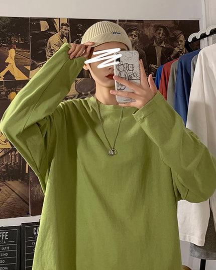 2025 Autumn Long Sleeve T-Shirt Women Basic Tee Shirt Oversize T Shirt Women Casual O-Neck Women Tshirt