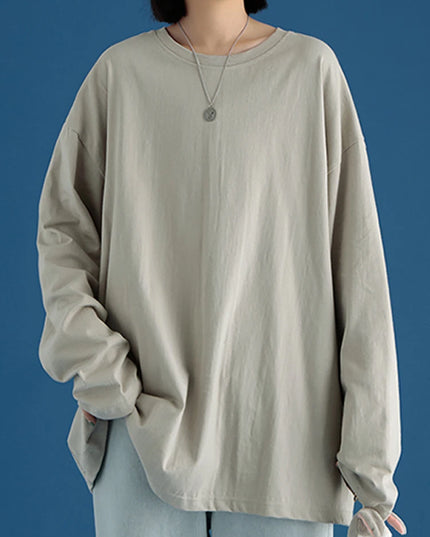 2025 Autumn Long Sleeve T-Shirt Women Basic Tee Shirt Oversize T Shirt Women Casual O-Neck Women Tshirt