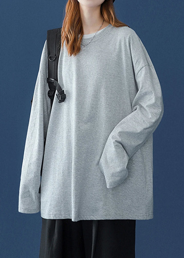 2025 Autumn Long Sleeve T-Shirt Women Basic Tee Shirt Oversize T Shirt Women Casual O-Neck Women Tshirt