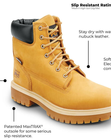 6IN Direct Attach Men'S Soft Toe Maxtrax Slip-Resistant Work Boot