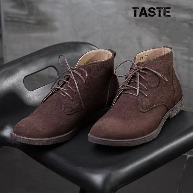 New Men Shoes Winter Boots Suede Leather Boots Men Snow Boots Waterproof Winter Shoes Leather Men Ankle Boots Fur Men Shoes