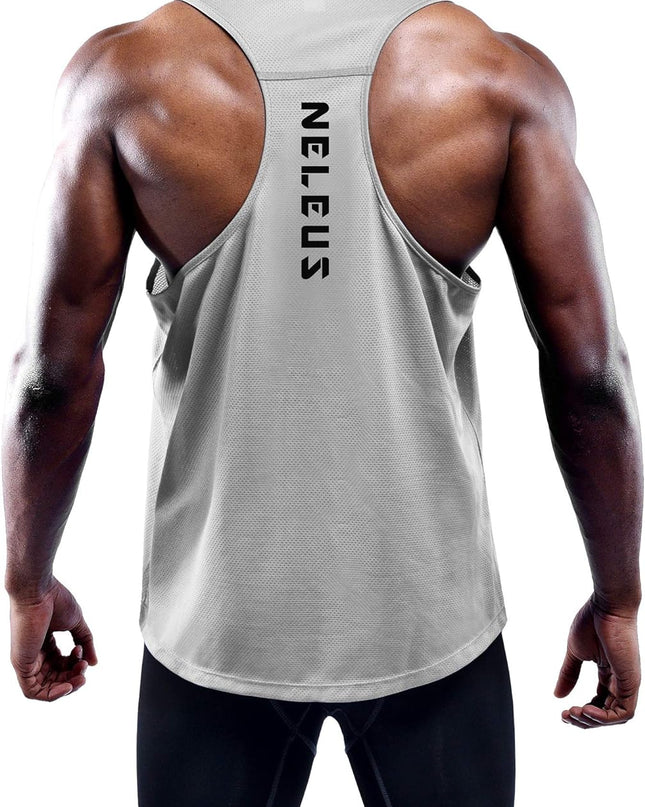 Men'S 3 Pack Workout Running Tank Top Sleeveless Gym Athletic Shirts,5080,Black/Grey/Olive Green,M