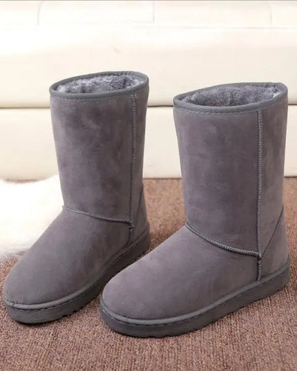 HOT 2025 Winter New High-Tube Fashion All-Match Warm Thick Snow Boots with Bow Knot Snow Boots Women Flat-Heel Snow Boots