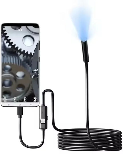 7.0MM TYPE-C Endoscope Camera IP67 Waterproof 6 Leds Adjustable USB Android Flexible Inspection Borescope Cameras for Phone PC