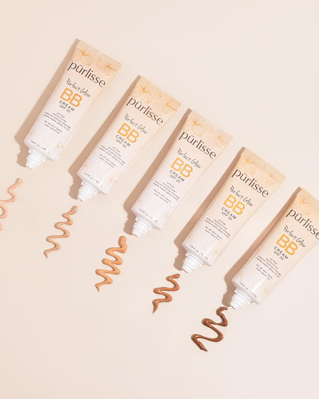 Perfect Glow BB Cream with SPF 30 - Matte Meets Dewy Finish - Enriched with Goji & Hawthorn Berry to Help Improve Skin Texture & Radiance - Deep (1.4 Oz)