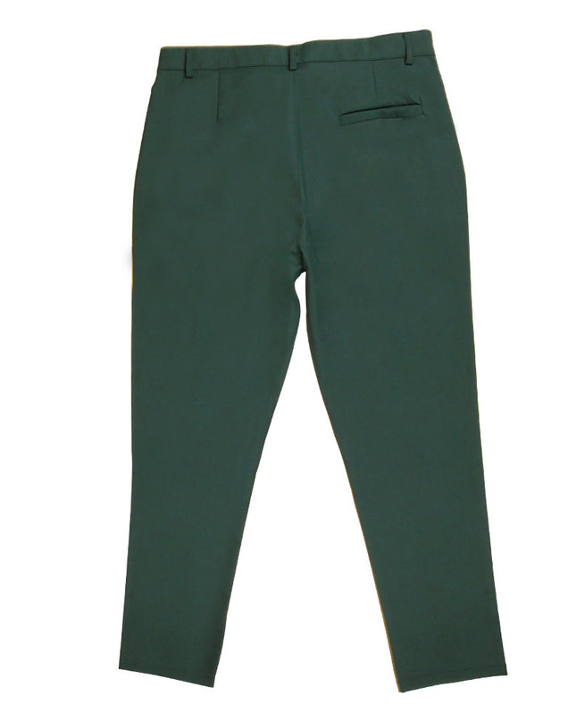 Men'S Double Fold Line Solid Color Casual Suit Pants