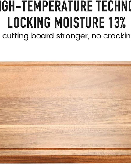 Wood Cutting Boards for Kitchen, Large Charcuterie boards, Reversible Wooden Chopping Board-1