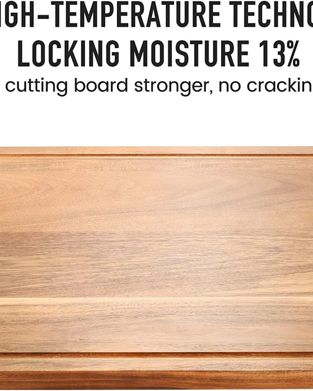 Wood Cutting Boards for Kitchen, Large Charcuterie boards, Reversible Wooden Chopping Board-1